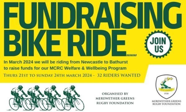 Fundraising Bike Ride - Merewether Carlton Rugby Club